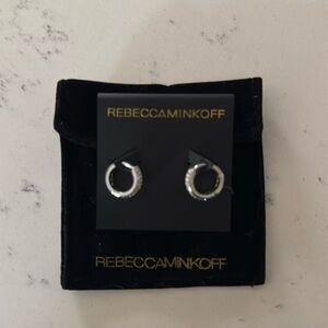 Rebecca Minkoff Huggies Silver Pave